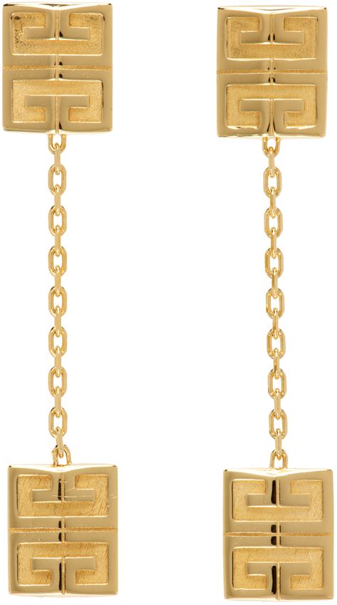 givenchy mens earrings|Givenchy gold earrings.